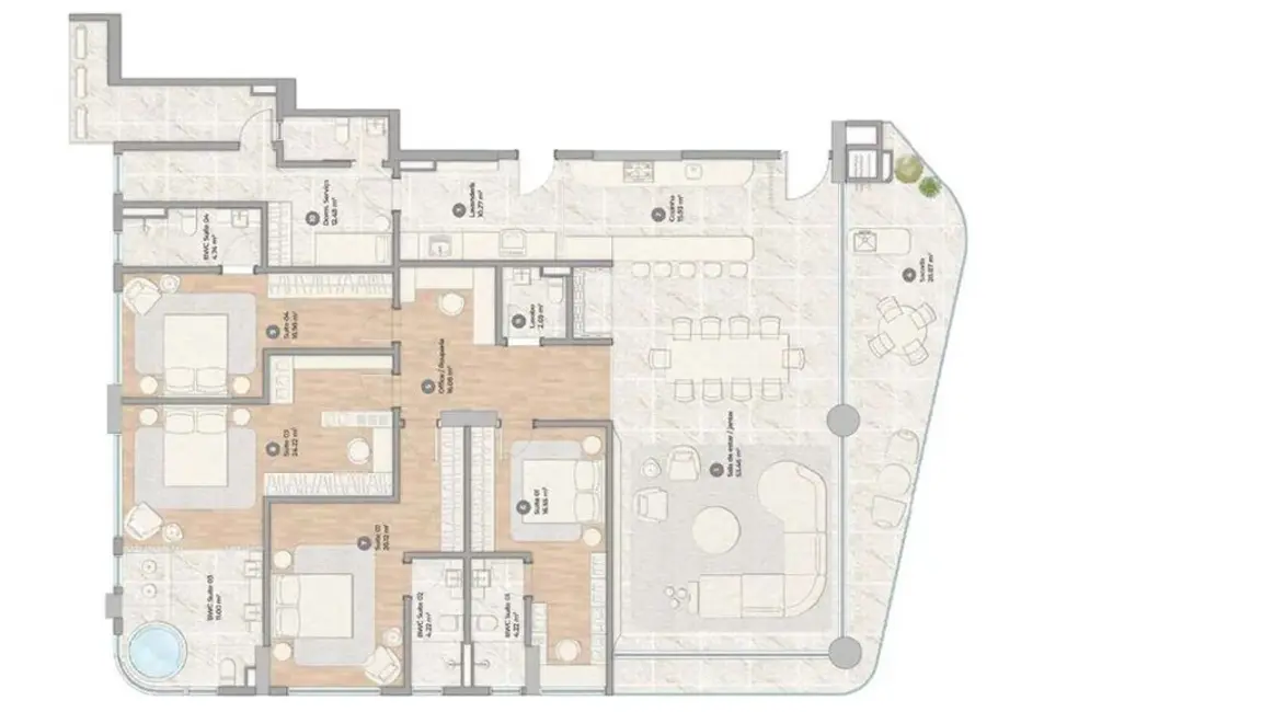 Foto 5 de Apartamento com 4 quartos à venda em Itajai - SC