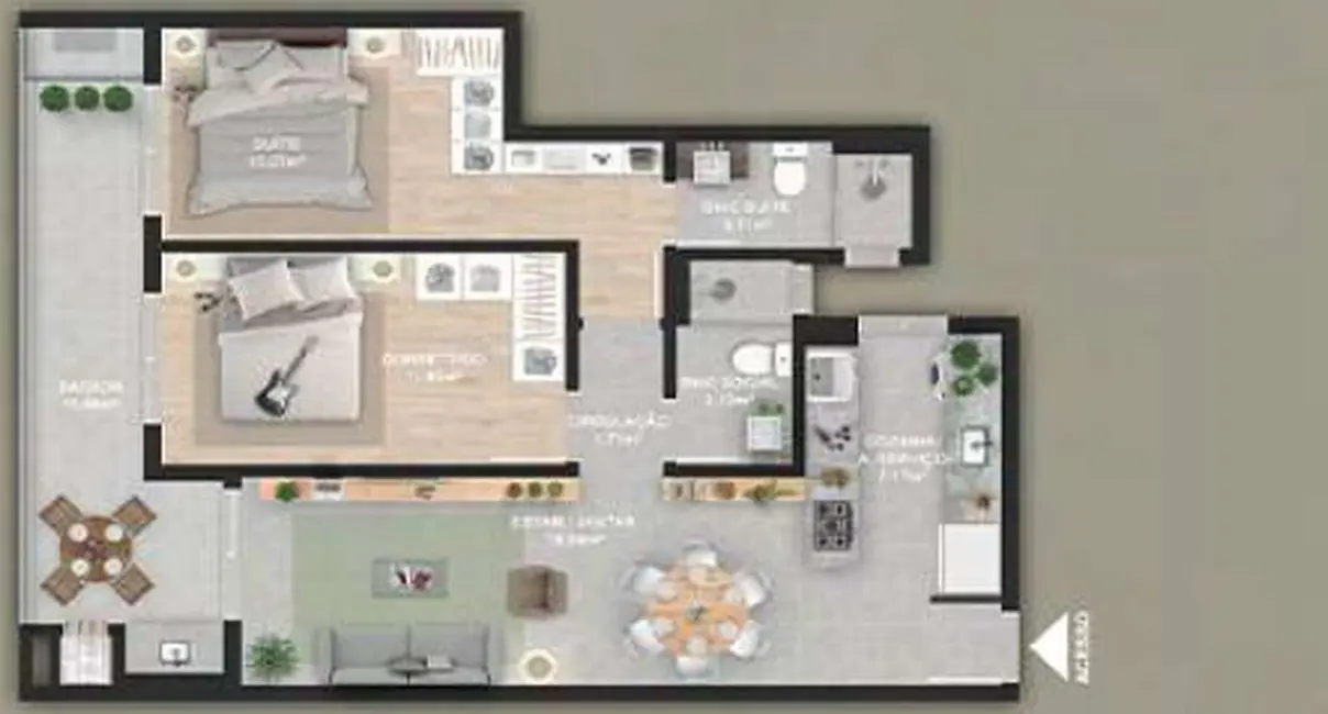 Foto 5 de Apartamento com 2 quartos à venda em Ingleses do Rio Vermelho, Florianopolis - SC