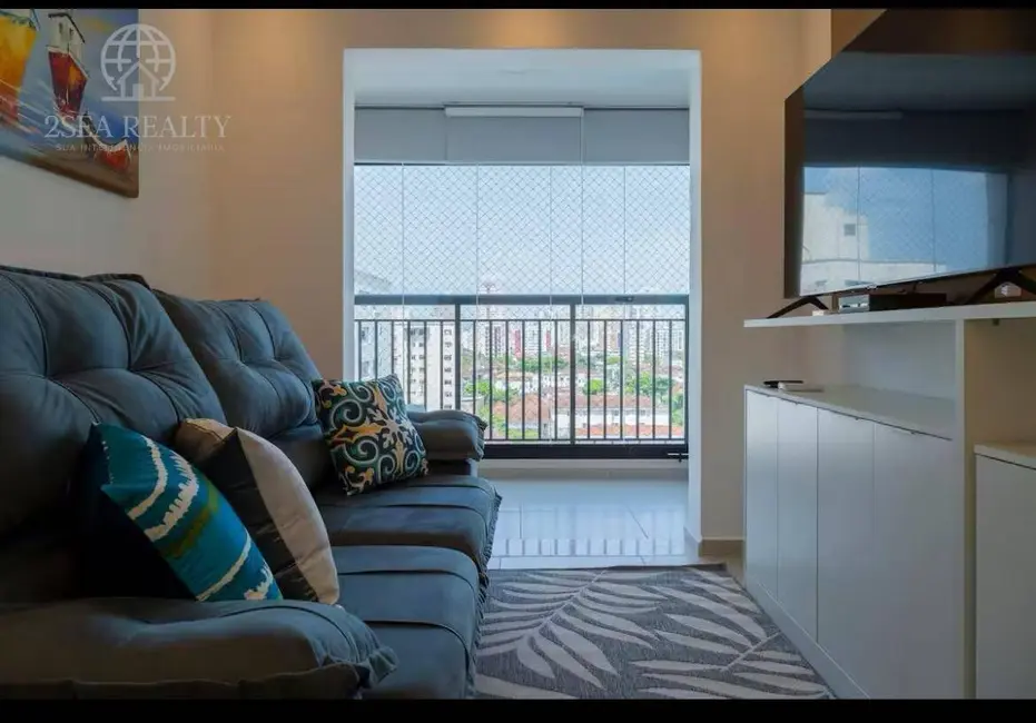 Apartamento com 2 quartos para alugar em Marapé, Santos - SP - imagem 1 Foto 1 de Apartamento com 2 quartos para alugar em Marapé, Santos - SP