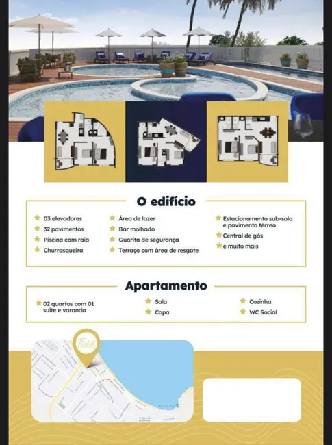 Foto 9 de Apartamento com 2 quartos à venda, 55m2 em Ponta Negra, Natal - RN