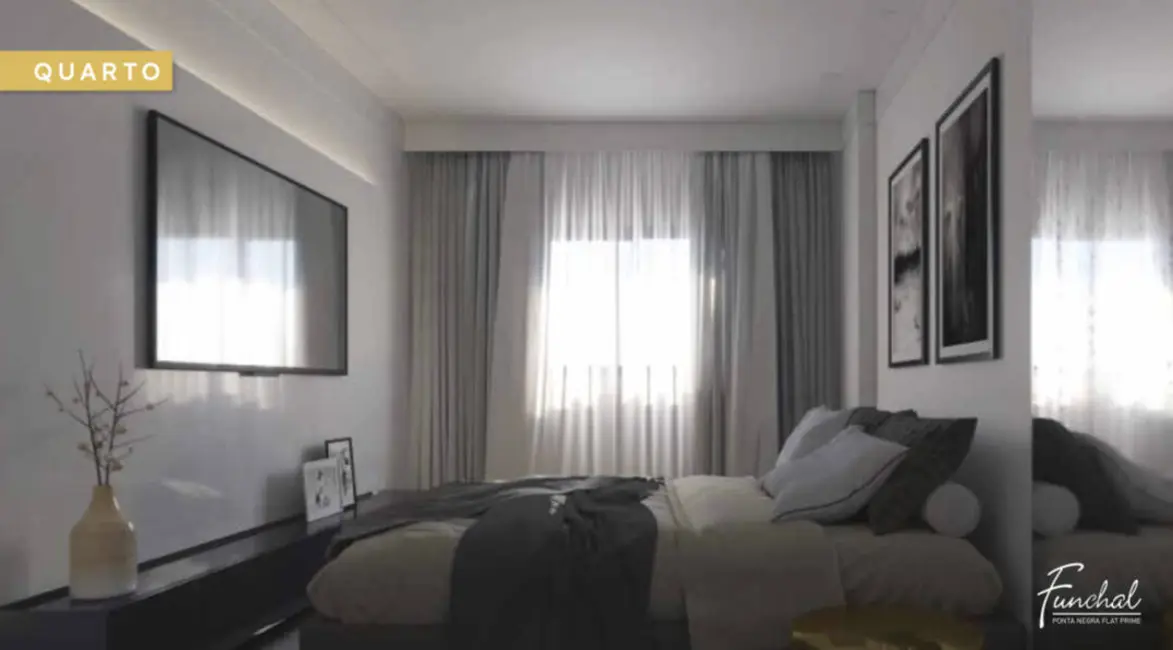 Foto 3 de Apartamento com 2 quartos à venda, 55m2 em Ponta Negra, Natal - RN