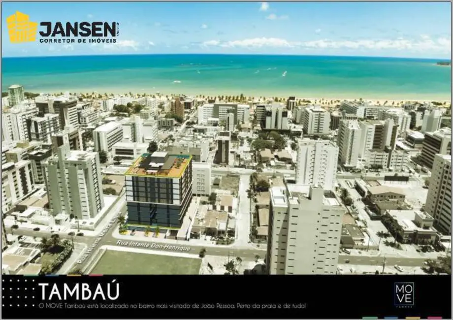 Foto 3 de Apartamento com 2 quartos à venda, 49m2 em Tambaú, Joao Pessoa - PB