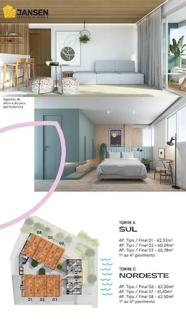 Apartamento com 2 quartos à venda, 124m2 em Bessa, Joao Pessoa - PB - imagem 9 Foto 9 de Apartamento com 2 quartos à venda, 124m2 em Bessa, Joao Pessoa - PB