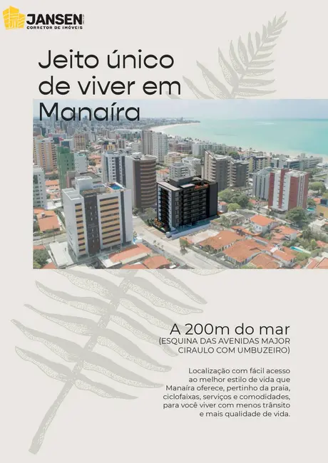 Foto 4 de Apartamento com 2 quartos à venda, 60m2 em Manaíra, Joao Pessoa - PB