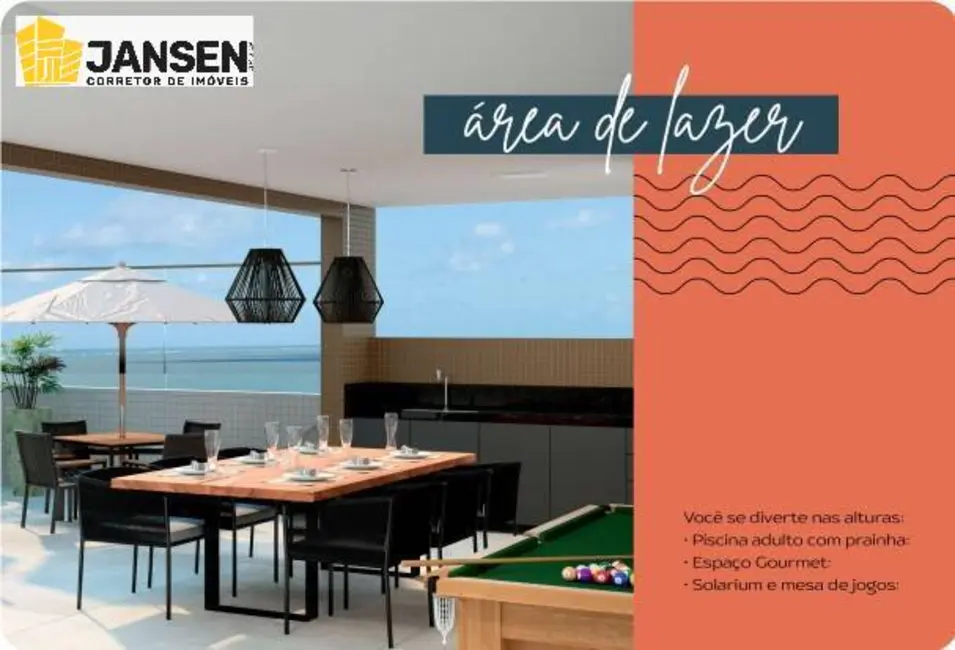 Apartamento com 3 quartos à venda, 71m2 em Cabedelo - PB - imagem 6 Foto 6 de Apartamento com 3 quartos à venda, 71m2 em Cabedelo - PB