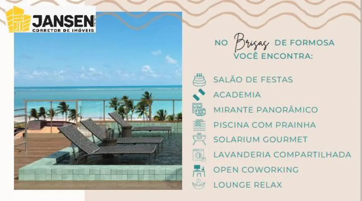 Foto 6 de Apartamento com 2 quartos à venda, 54m2 em Cabedelo - PB