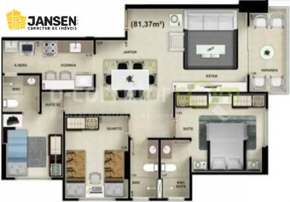 Foto 11 de Apartamento com 2 quartos à venda, 54m2 em Treze de Maio, Joao Pessoa - PB