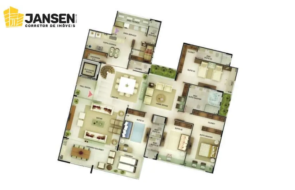 Foto 26 de Apartamento com 4 quartos à venda, 472m2 em Altiplano Cabo Branco, Joao Pessoa - PB