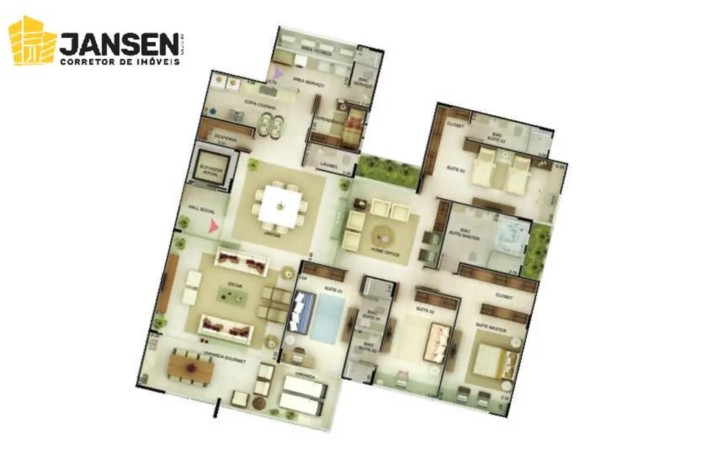 Foto 24 de Apartamento com 4 quartos à venda, 472m2 em Altiplano Cabo Branco, Joao Pessoa - PB