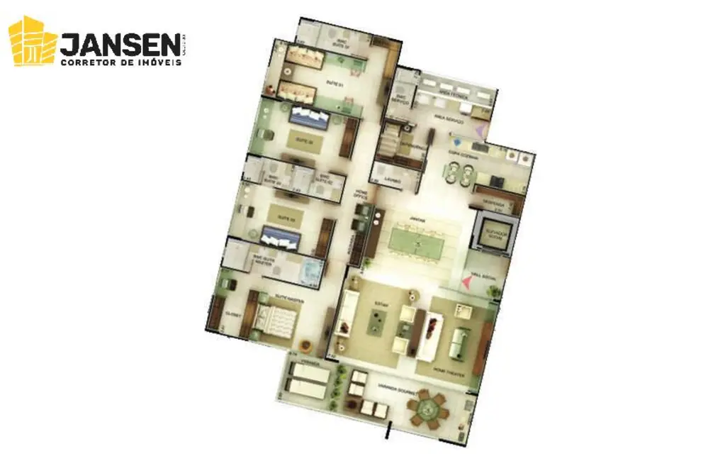 Foto 23 de Apartamento com 4 quartos à venda, 472m2 em Altiplano Cabo Branco, Joao Pessoa - PB