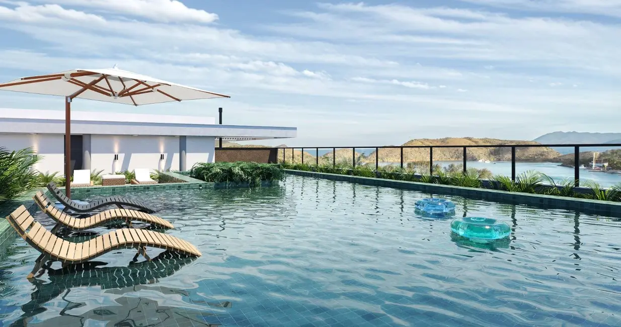 Foto 3 de Loft / Flat com 1 quarto à venda, 34m2 em Passagem, Cabo Frio - RJ