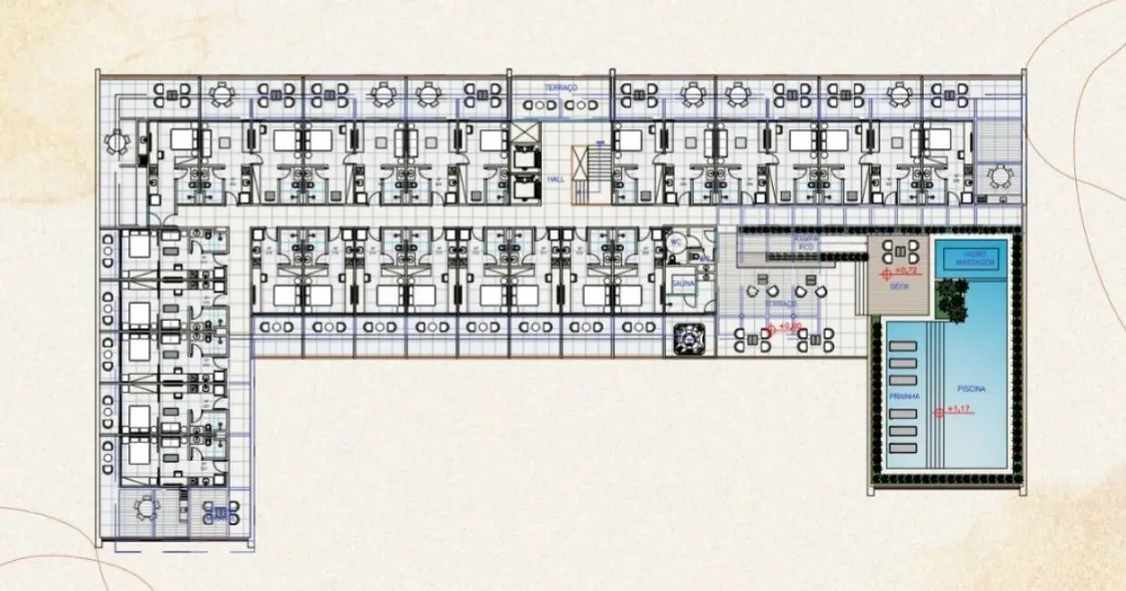 Foto 5 de Loft / Flat com 1 quarto à venda, 34m2 em Passagem, Cabo Frio - RJ