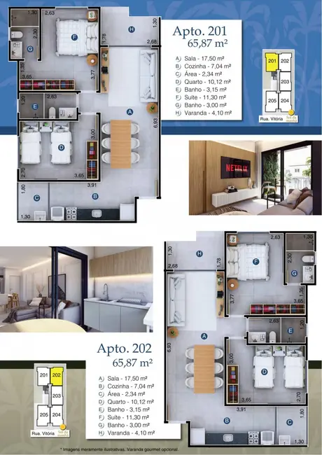 Foto 5 de Apartamento com 2 quartos à venda, 64m2 em Palmeiras, Cabo Frio - RJ