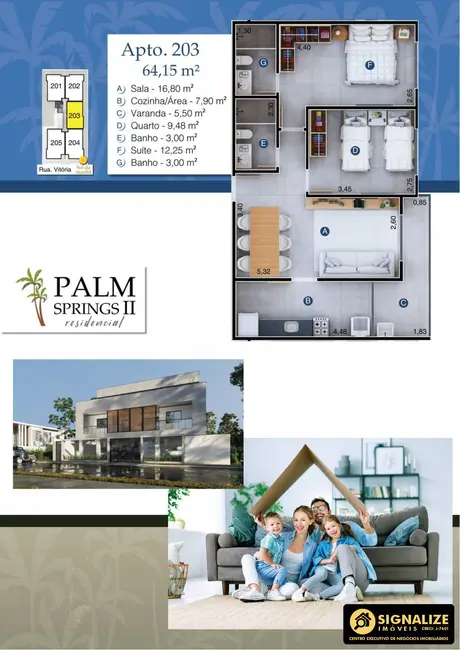 Foto 6 de Apartamento com 2 quartos à venda, 64m2 em Palmeiras, Cabo Frio - RJ