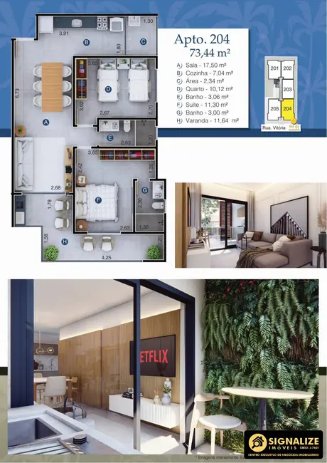 Foto 7 de Apartamento com 2 quartos à venda, 64m2 em Palmeiras, Cabo Frio - RJ