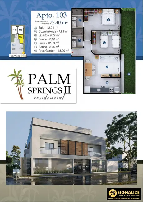 Foto 4 de Apartamento com 2 quartos à venda, 64m2 em Palmeiras, Cabo Frio - RJ