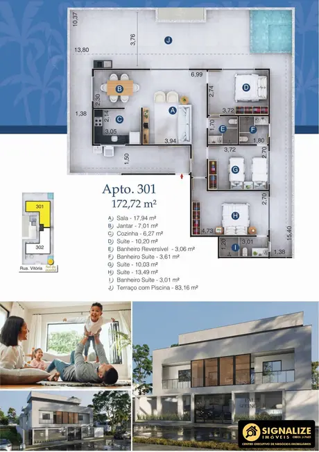 Foto 9 de Apartamento com 2 quartos à venda, 64m2 em Palmeiras, Cabo Frio - RJ