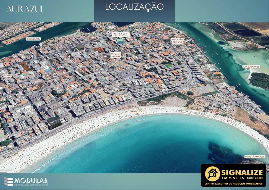 Apartamento com 1 quarto à venda, 49m2 em Passagem, Cabo Frio - RJ - imagem 2 Foto 2 de Apartamento com 1 quarto à venda, 49m2 em Passagem, Cabo Frio - RJ