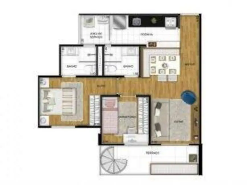 Foto 6 de Cobertura com 2 quartos à venda, 116m2 em Jardim Prudência, São Paulo - SP