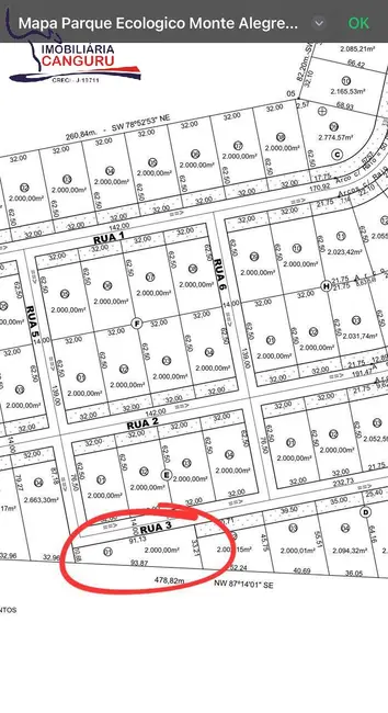 Foto 2 de Terreno / Lote à venda, 2000m2 em Piraju - SP