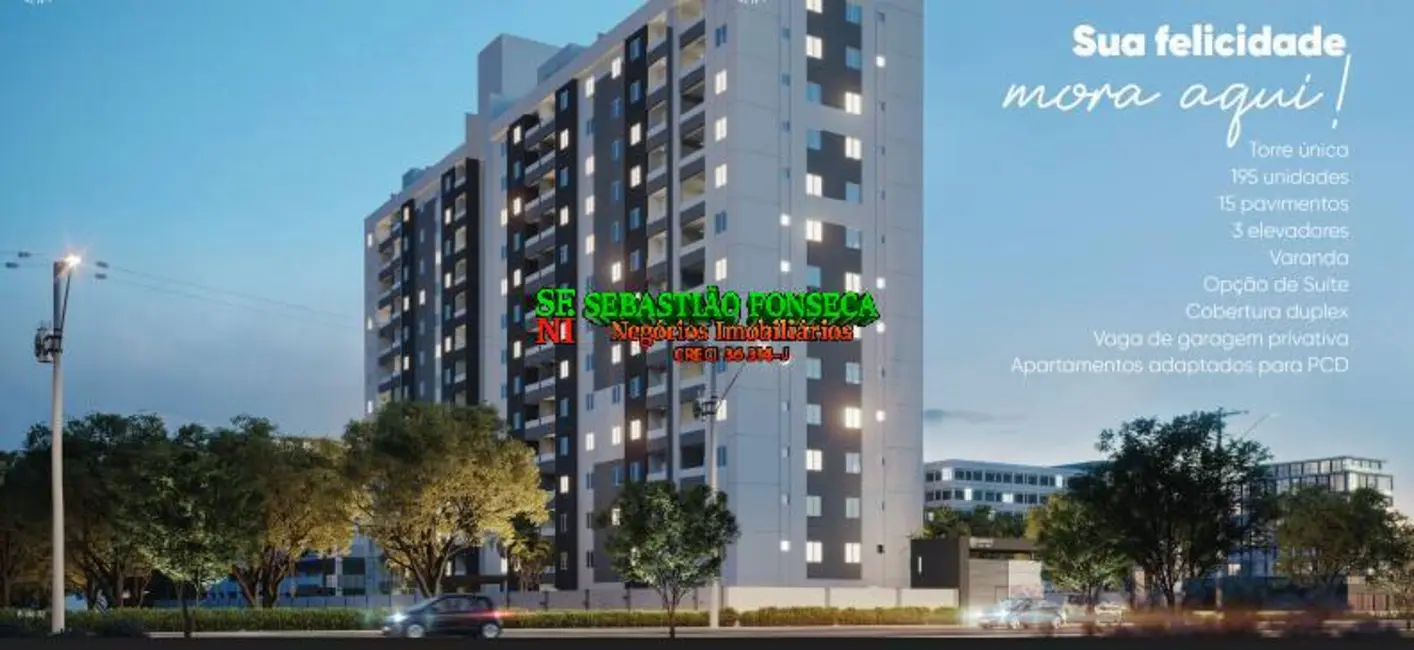 Foto 2 de Apartamento com 2 quartos à venda, 52m2 em Sao Jose Dos Campos - SP