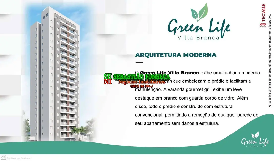 Foto 5 de Apartamento com 2 quartos à venda, 65m2 em Loteamento Villa Branca, Jacarei - SP