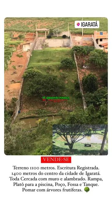 Foto 1 de Chácara à venda, 1100m2 em Centro, Igarata - SP