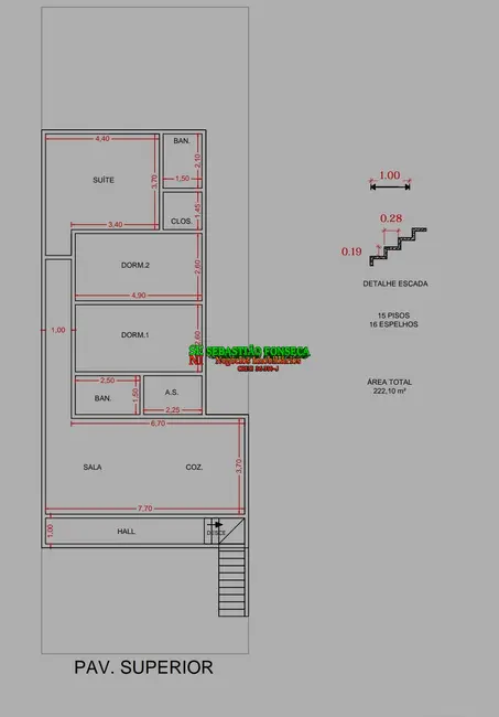 Foto 2 de Casa com 3 quartos à venda, 200m2 em Sao Jose Dos Campos - SP