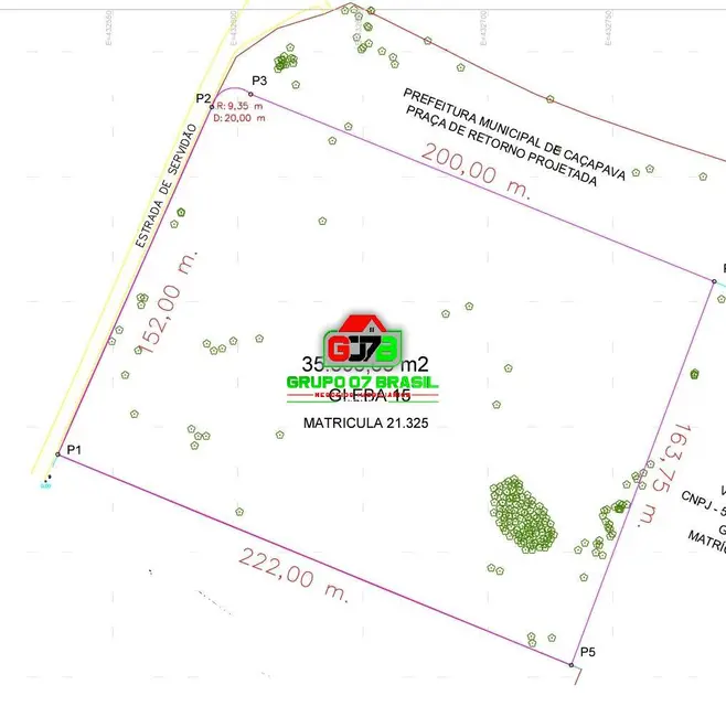 Foto 3 de Terreno / Lote à venda, 33311m2 em Jardim Campo Grande, Cacapava - SP