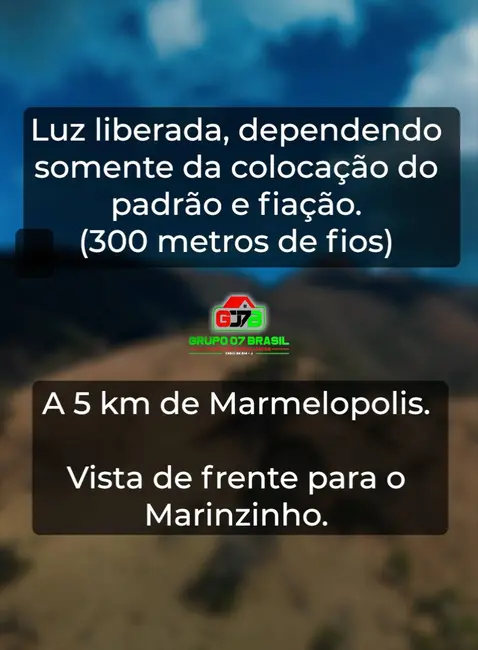 Foto 5 de Sítio / Rancho à venda, 12100m2 em Marmelopolis - MG