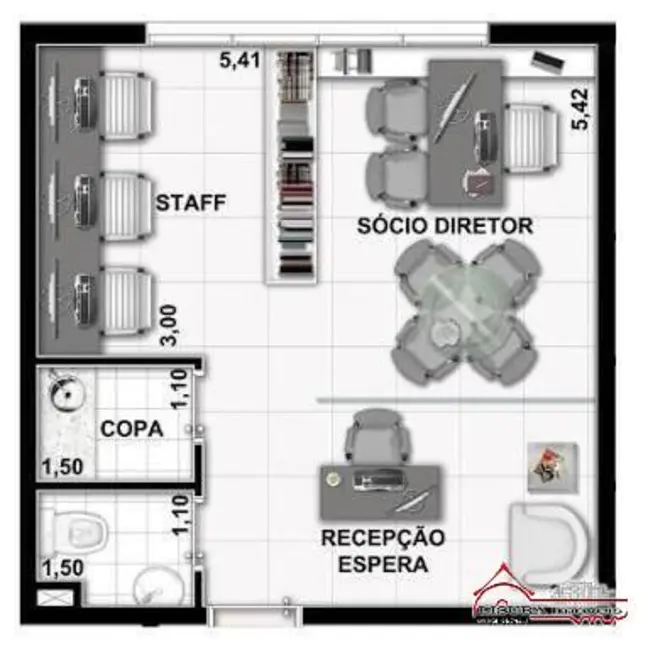 Foto 6 de Sala Comercial à venda, 39m2 em Centro, Jacarei - SP