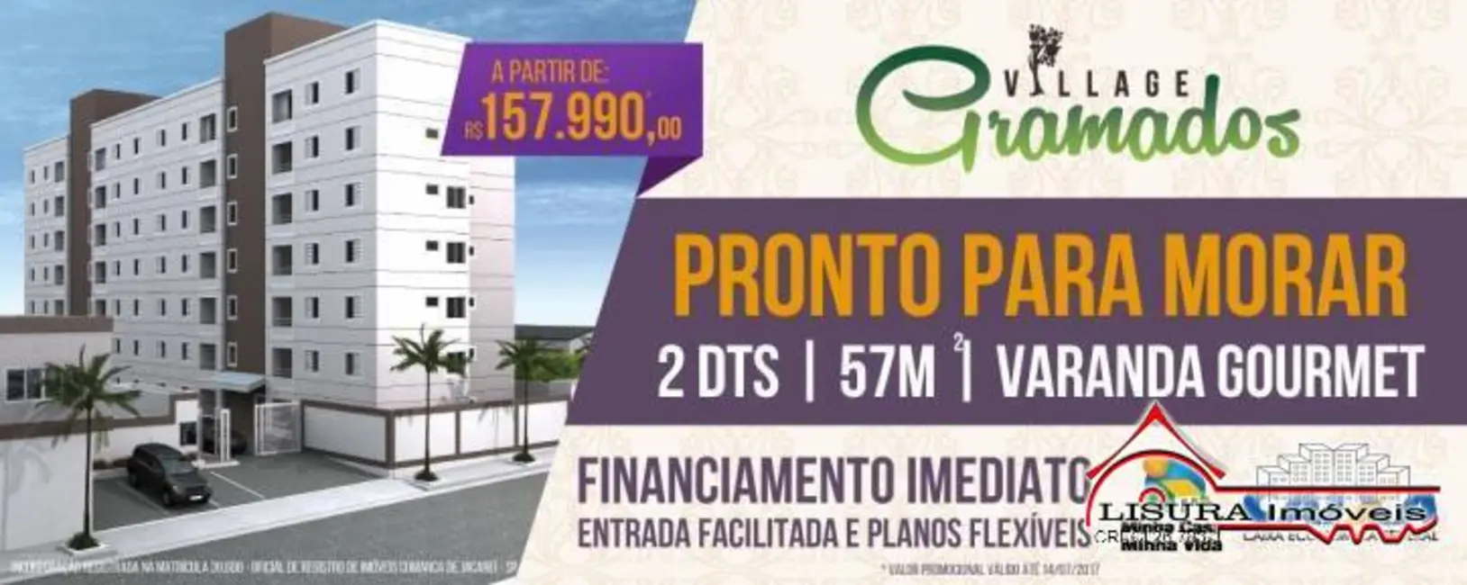 Foto 2 de Apartamento com 2 quartos à venda, 56m2 em Jardim Colinas, Jacarei - SP