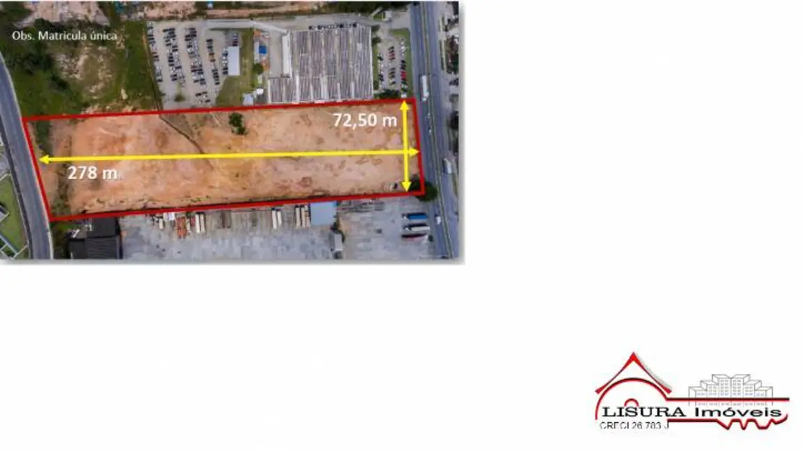 Foto 7 de Terreno / Lote à venda, 20140m2 em Jacarei - SP