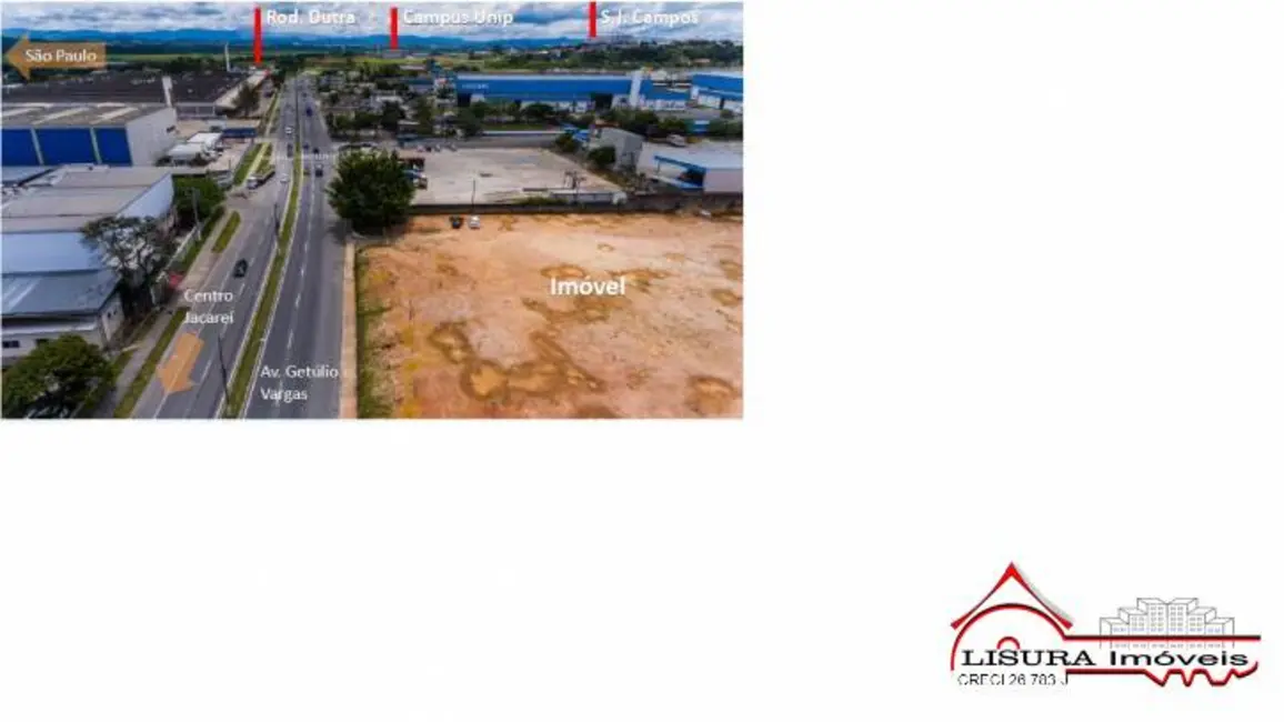 Foto 3 de Terreno / Lote à venda, 20140m2 em Jacarei - SP