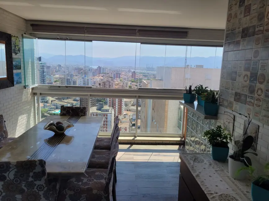 Foto 6 de Apartamento com 3 quartos para alugar, 150m2 em Embaré, Santos - SP