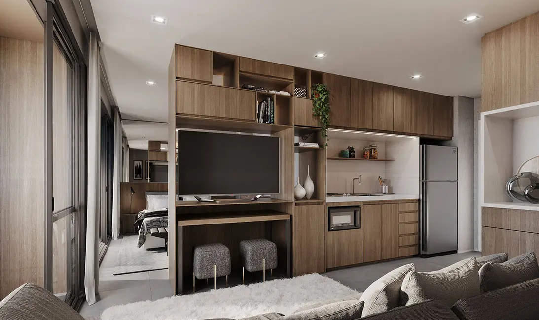 Apartamento com 1 quarto à venda, 25m2 em São Paulo - SP - imagem 3 Foto 3 de Apartamento com 1 quarto à venda, 25m2 em São Paulo - SP