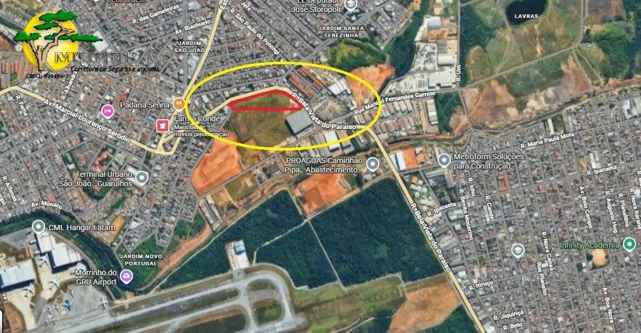 Foto 2 de Terreno / Lote à venda, 15000m2 em Jardim Presidente Dutra, Guarulhos - SP