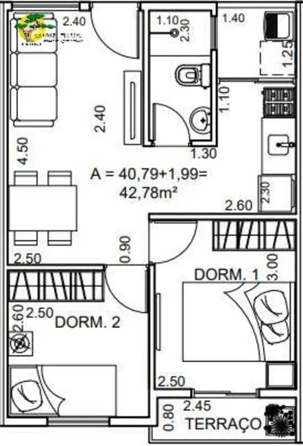 Foto 5 de Apartamento com 2 quartos à venda e para alugar, 43m2 em Lauzane Paulista, São Paulo - SP