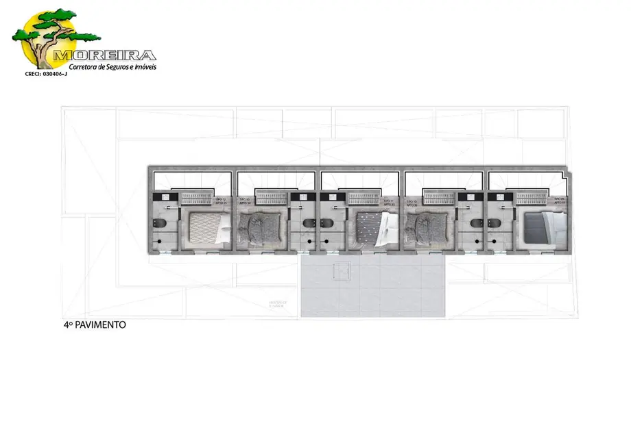 Foto 2 de Apartamento com 1 quarto à venda, 30m2 em Vila Nova Carolina, São Paulo - SP