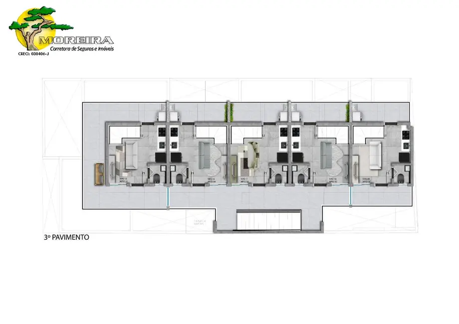 Foto 3 de Apartamento com 1 quarto à venda, 30m2 em Vila Nova Carolina, São Paulo - SP