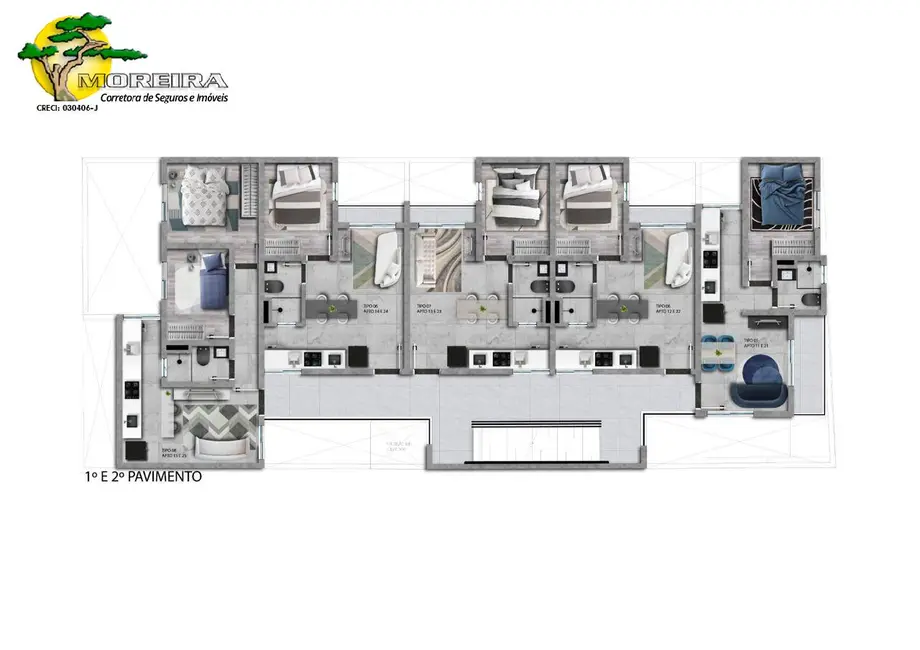 Foto 4 de Apartamento com 1 quarto à venda, 30m2 em Vila Nova Carolina, São Paulo - SP