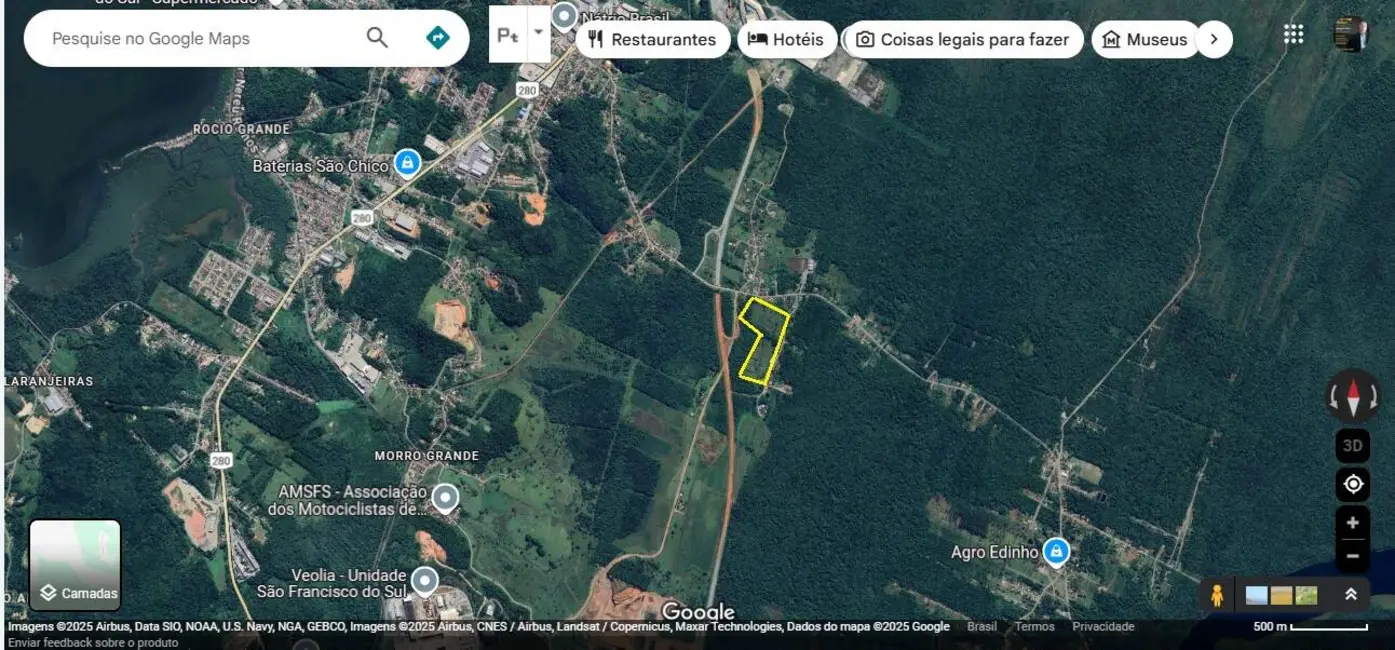 Foto 2 de Terreno / Lote à venda, 91000m2 em Sao Francisco Do Sul - SC