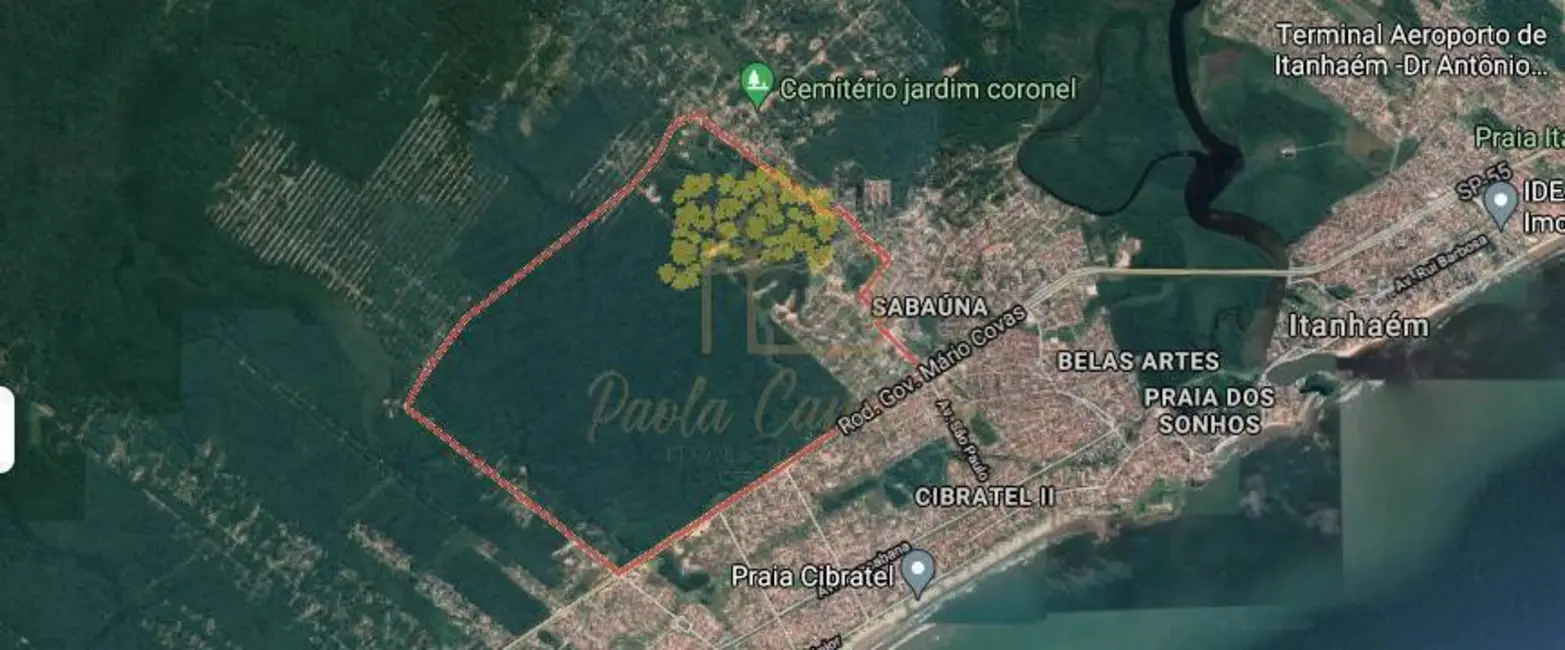 Foto 1 de Terreno / Lote à venda, 8300m2 em Itanhaem - SP