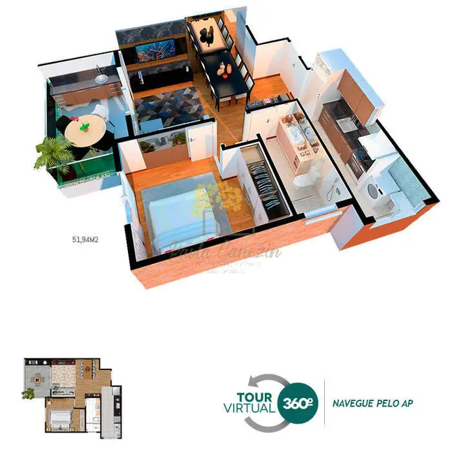 Foto 9 de Apartamento com 2 quartos à venda, 7551m2 em Sao Jose Dos Campos - SP