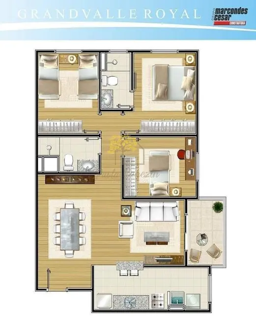 Foto 13 de Apartamento com 3 quartos para alugar, 85m2 em Centro, Pindamonhangaba - SP
