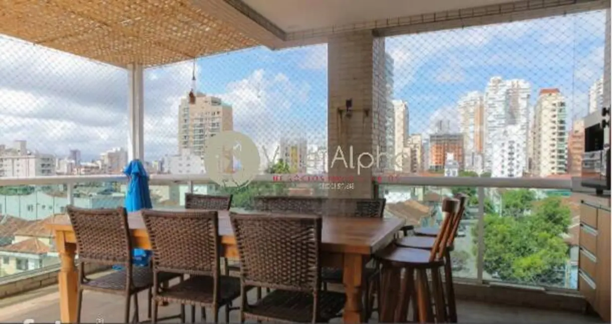 Foto 1 de Apartamento com 3 quartos à venda, 180m2 em Pompéia, Santos - SP