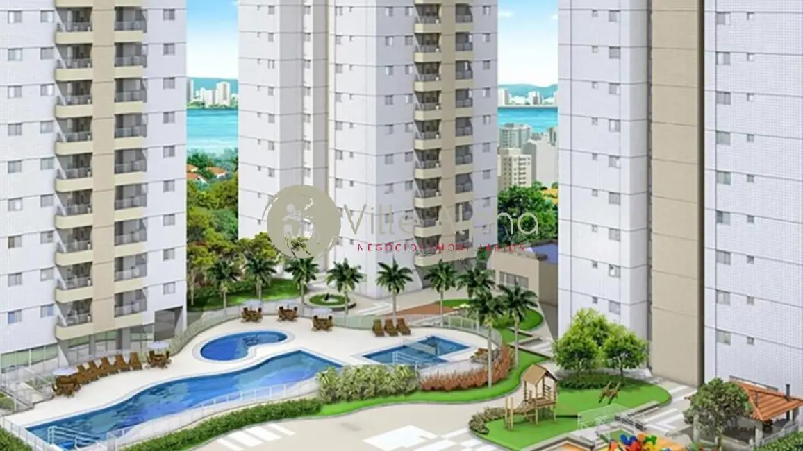 Foto 1 de Apartamento com 3 quartos à venda, 92m2 em Ponta da Praia, Santos - SP