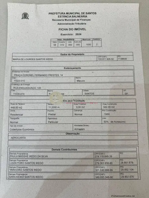 Armazém / Galpão à venda, 342m2 em Estuário, Santos - SP - imagem 4 Foto 4 de Armazém / Galpão à venda, 342m2 em Estuário, Santos - SP