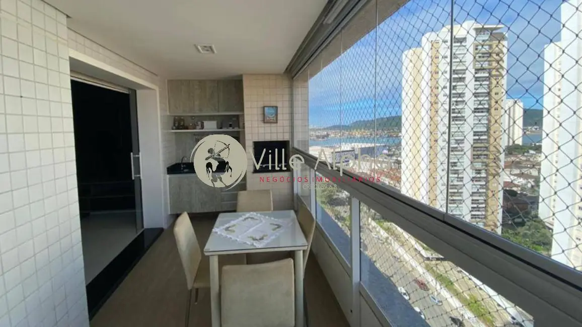 Foto 4 de Apartamento com 3 quartos à venda, 95m2 em Ponta da Praia, Santos - SP