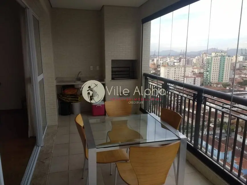 Apartamento com 3 quartos para alugar, 120m2 em Embaré, Santos - SP - imagem 4 Foto 4 de Apartamento com 3 quartos para alugar, 120m2 em Embaré, Santos - SP